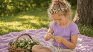 36 einfache Sommer Spiele für Kinder im Schatten gänseblümchen