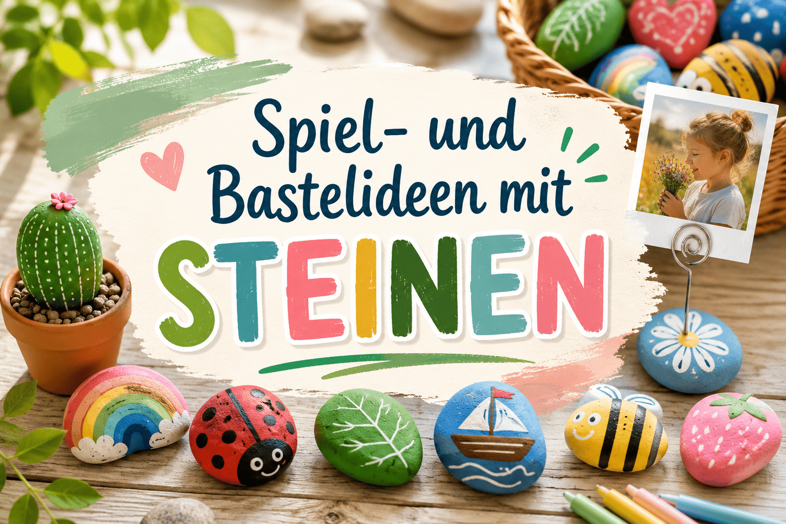 Spielideen mit Steinen: 20+ kreative Bastelideen und Spiele für Kinder