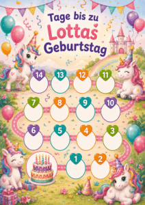 countdownposter einhorn