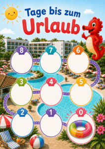 countdownposter urlaub