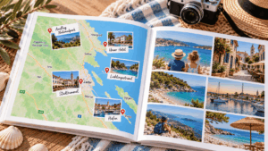 urlaubsfotobuch landkarte